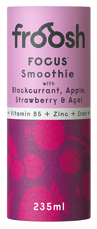 Focus solbær jordbær acai smoothie  235ml