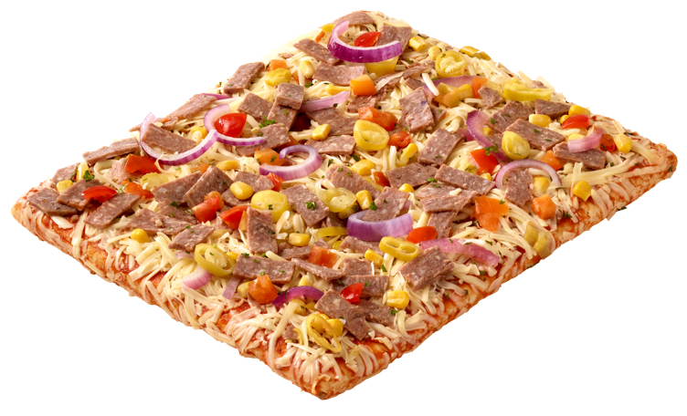 Firkantpizza kebab 12x690g