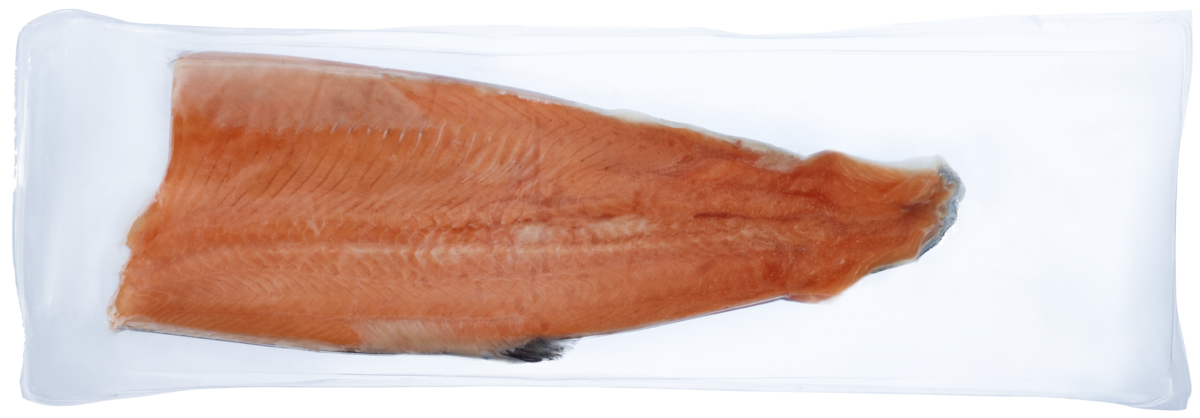 Atlantisk laks fryst filet trim c 0,6-1,0kg ivp kg