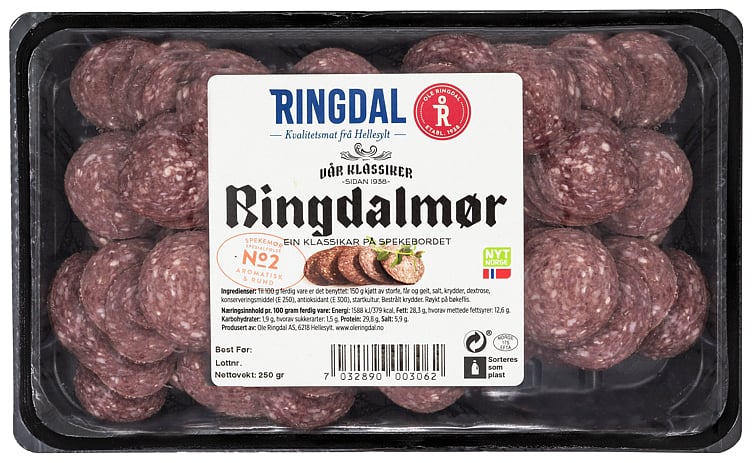 Ringdalmør røkt i skiver 250g