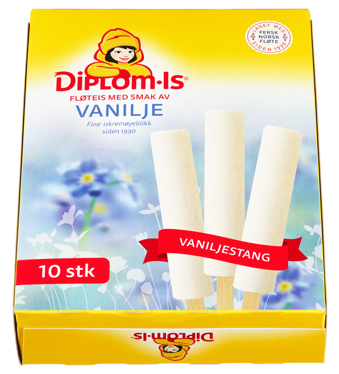 Vanilla ice cream bar 10pce  0.37l