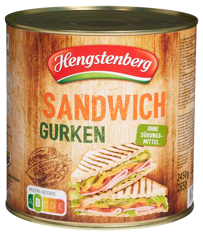 Sandwich agurker  2,45kg