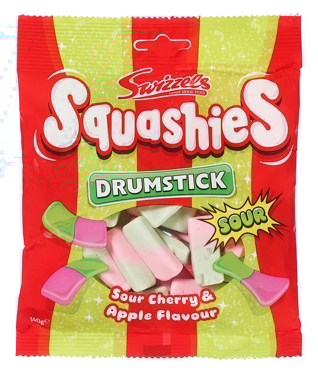 Squashies sour cherry & apple  140g