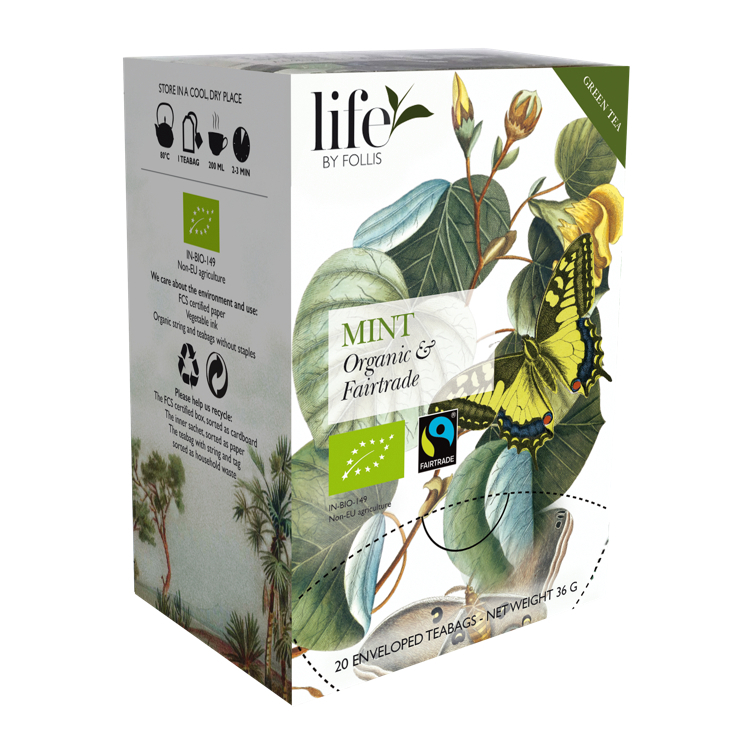 Mint tea økologisk & fairtrade  20stk