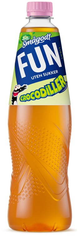 Fun light smågodt-crocodiller  0,8l