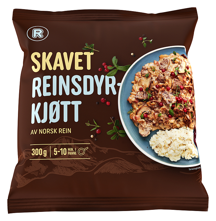 Reinsdyrkjøtt skavet  300g