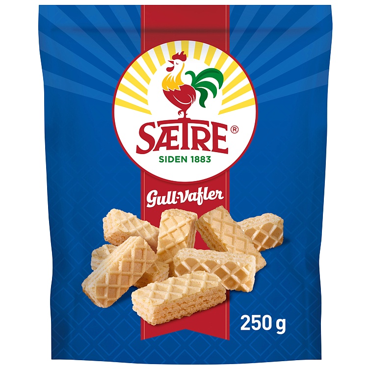 Gullvafler dobbel vanilje  250g