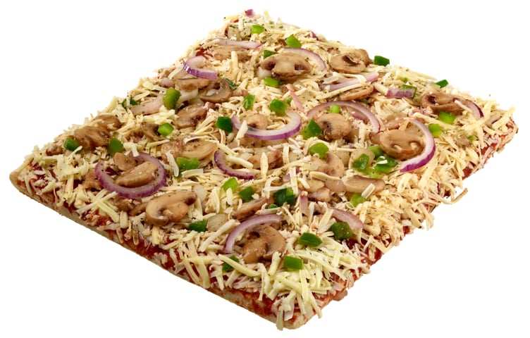Firkantpizza sopp & løk  12x710g