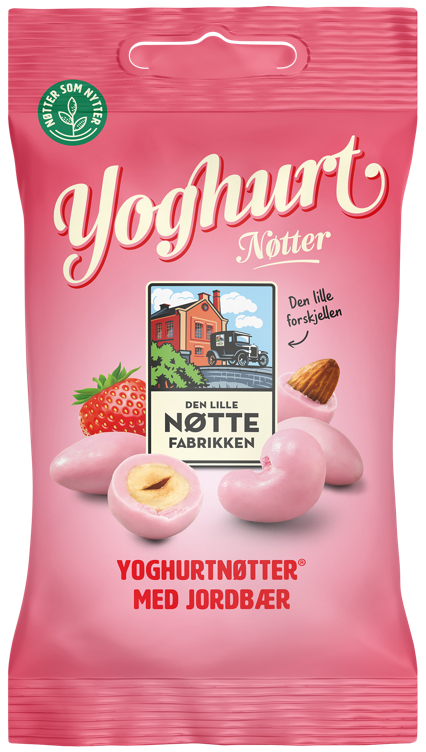 Yoghurtnøtter jordbær  70g