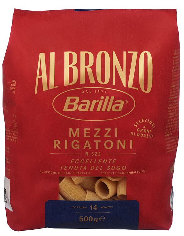 Pasta mezzi rigatoni al bronzo  500g