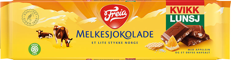 Kvikk lunsj orange  190g