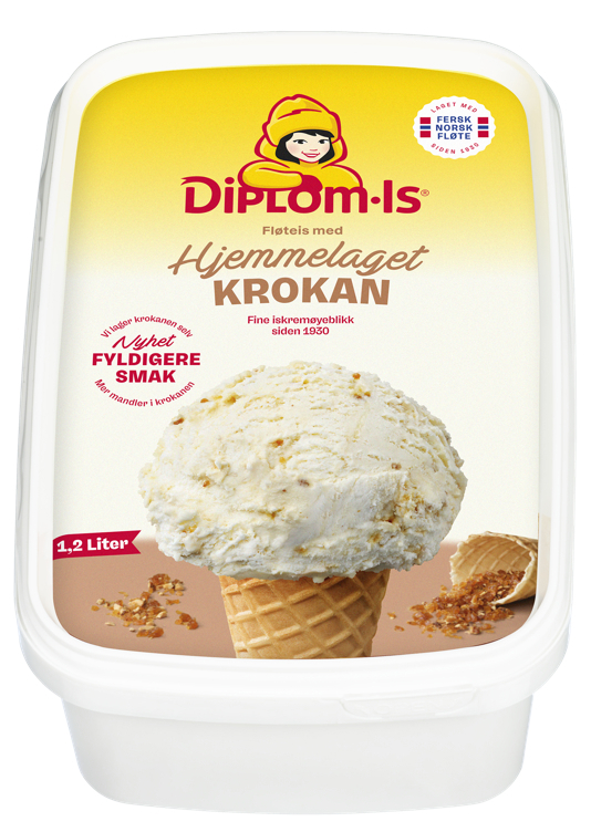 Diplom-is ice cream crushed nougat   1,2l