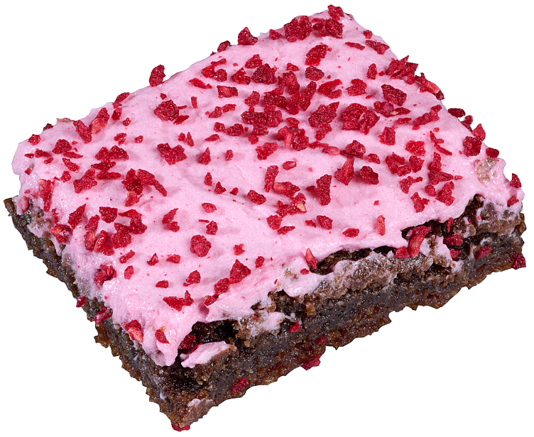 Brownie bringebær lakris, vegansk 30biter  1110g