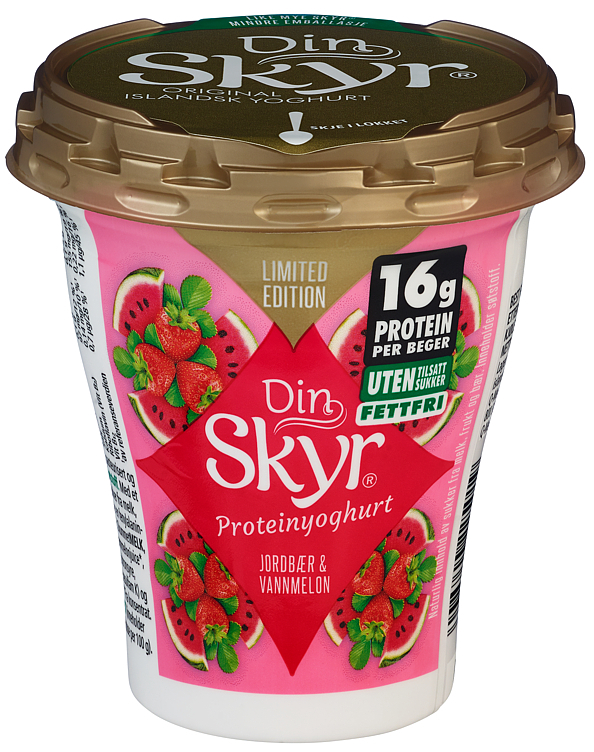 Din skyr strawberry & watermelon  160g