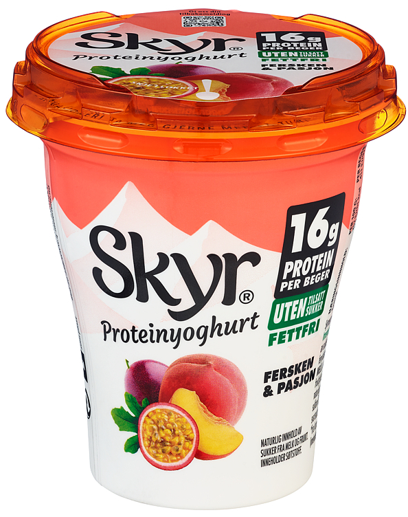 Skyr peach & passionfruit  160g