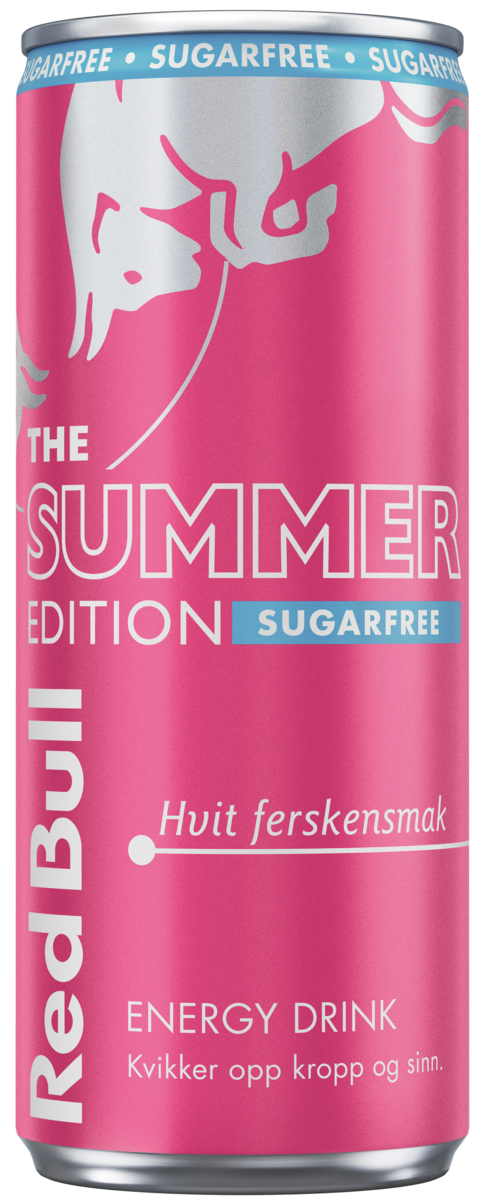 Red bull summer edition sugar free white peach   24x250ml