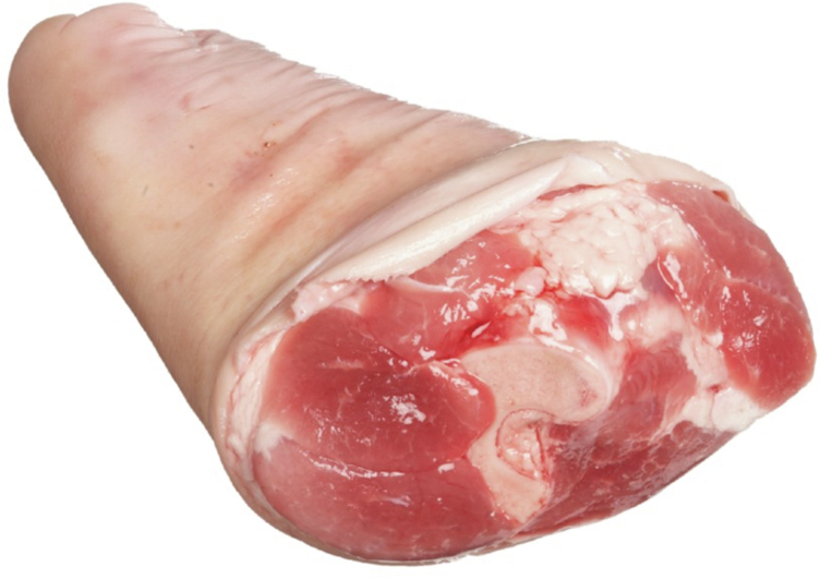 Svin skinkeknoke salt snittet ca10kg kg