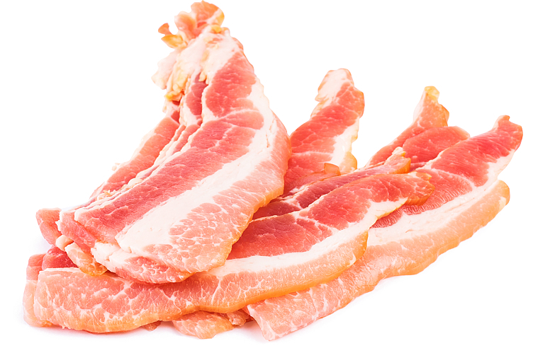 Bacon uten svor skivet, frys 10xca500g kg