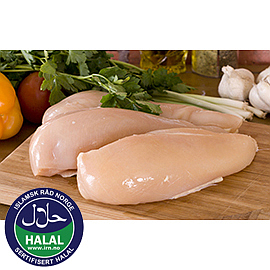 Kyllingfilet halal rå/frys 5kg