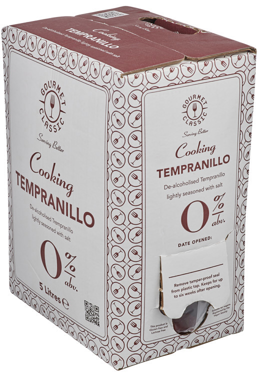 Tempranillo 0% rød matvin   5l