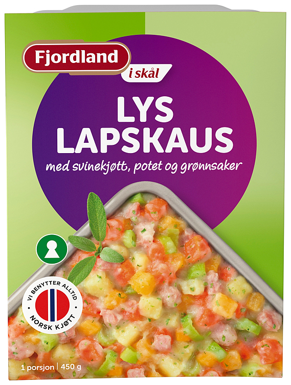 Fjordland lys lapskaus skål 450g