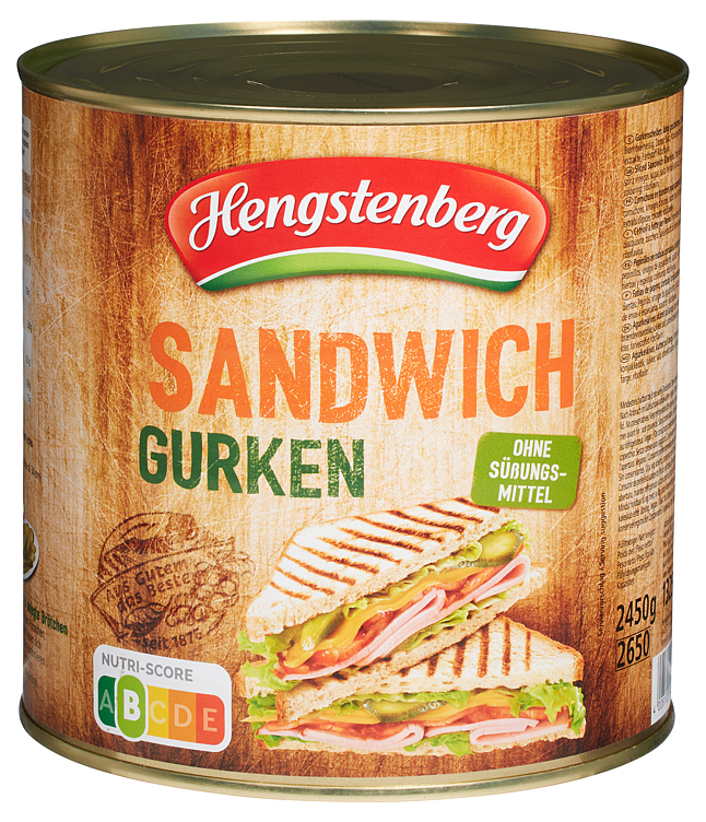 Sandwich agurker  2,45kg