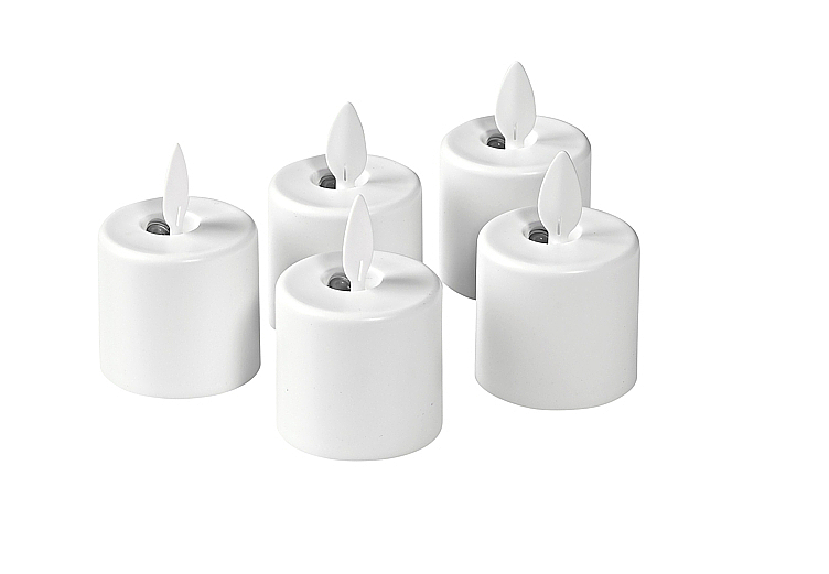 Movingflame led oppladbare reservelys 38x36mm  5stk