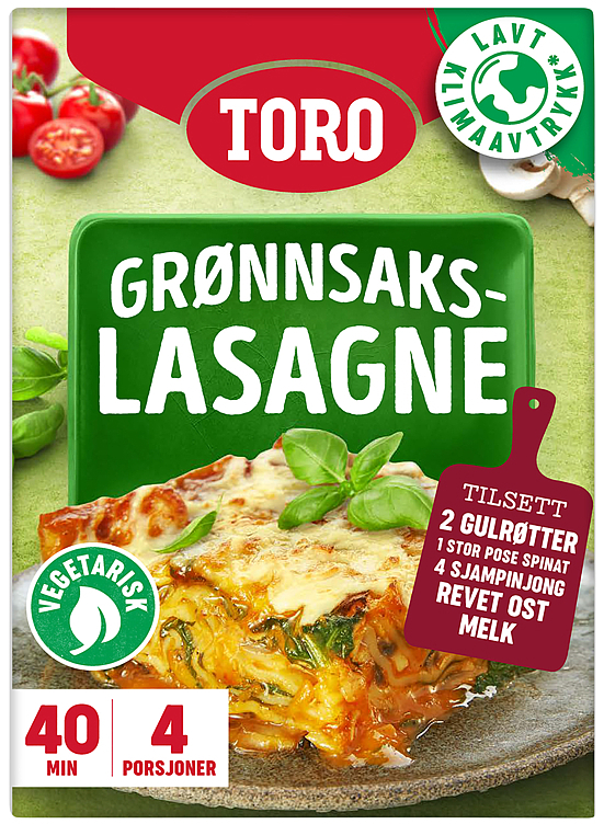 Grønnsakslasagne 203g