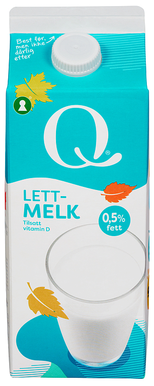 Ekstra lettmelk 0,5% fett  1,75l
