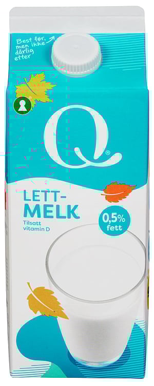 Ekstra lettmelk 0,5% fett 1,75l