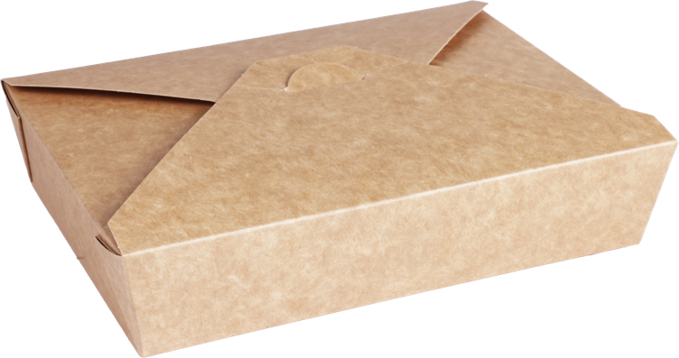 Takeaway eske 1200ml 195x140x45mm kartong brun 50stk
