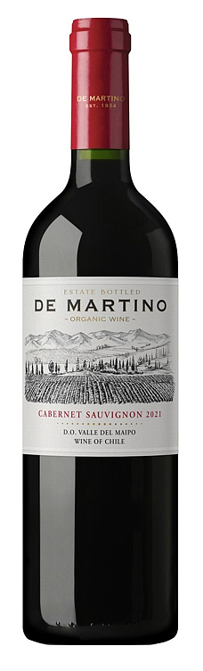 De martino organic cabernet sauvignon 14% 75cl