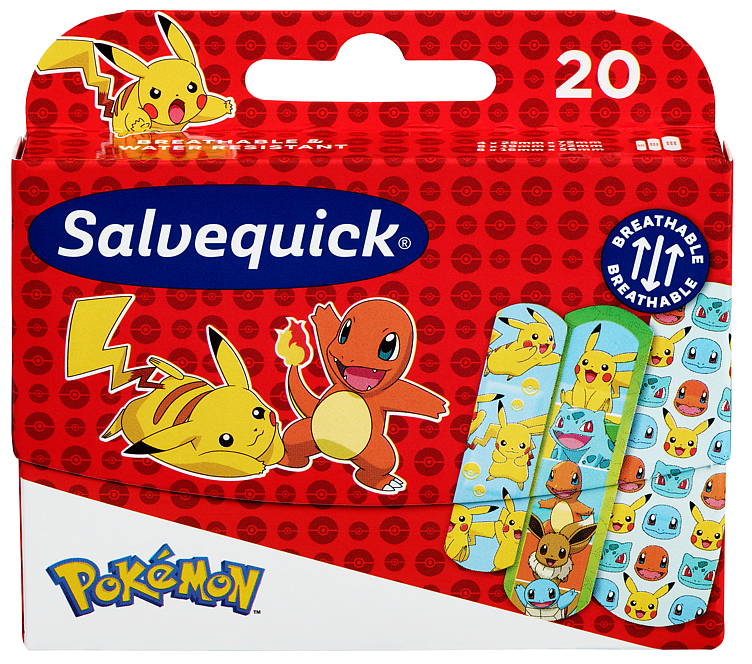 Salvequick plaster pokémon 20stk