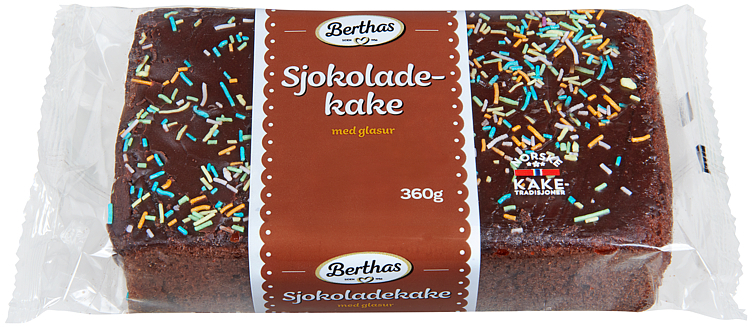 Chocolate cake w/glazing  360g