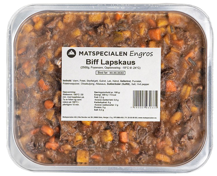 Biff lapskaus   2,5kg