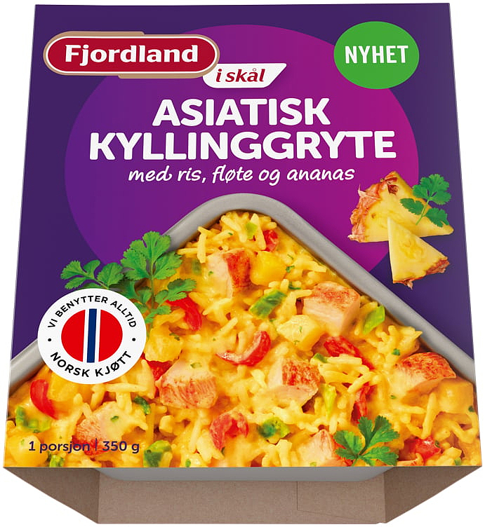 Asiatisk kyllinggryte i skål 350g