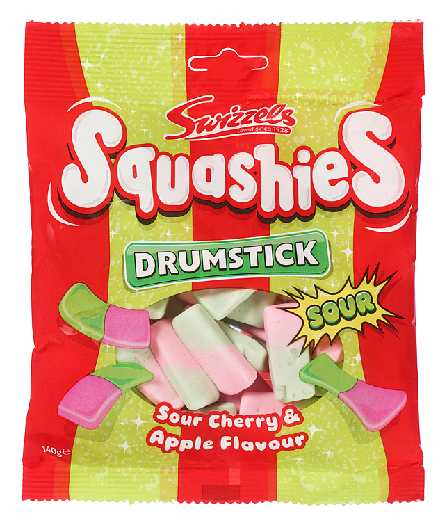 Squashies sour cherry & apple  140g