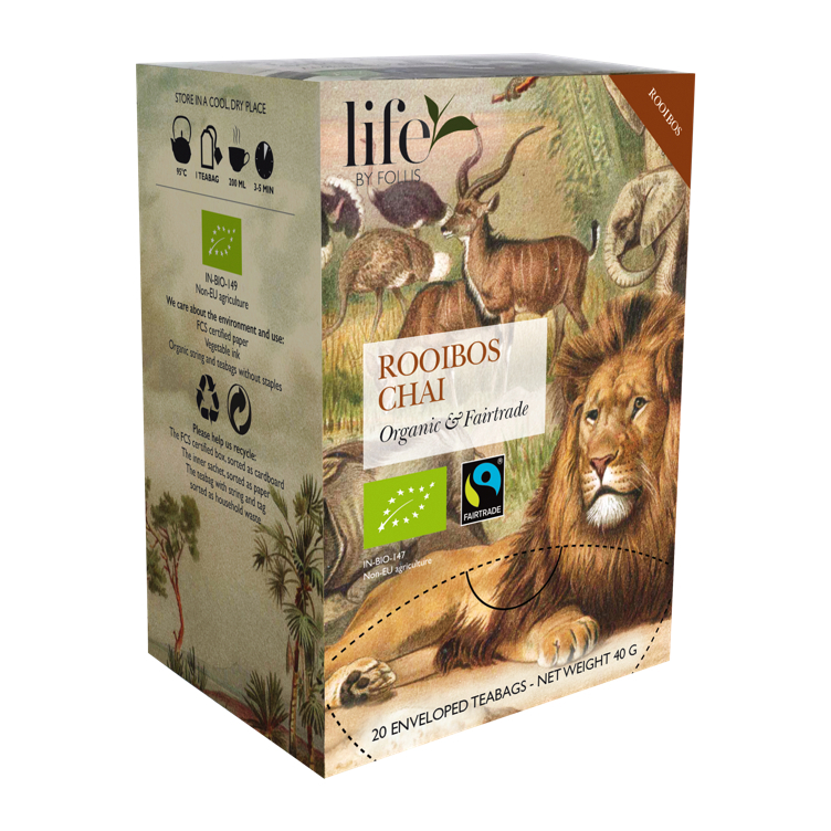 Rooibos chai tea økologisk & fairtrade 20stk