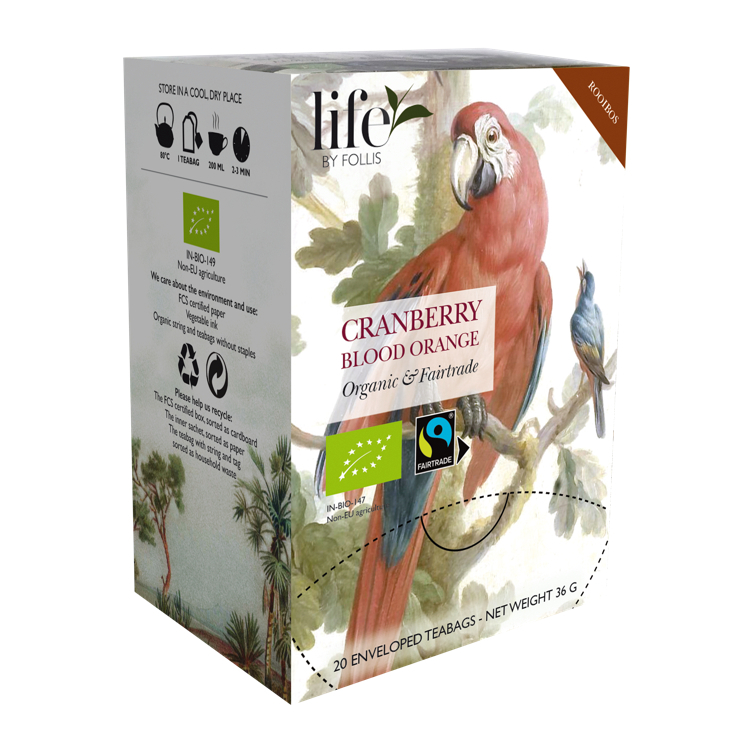 Cranberry blood orange te økologisk & fairtrade 20stk