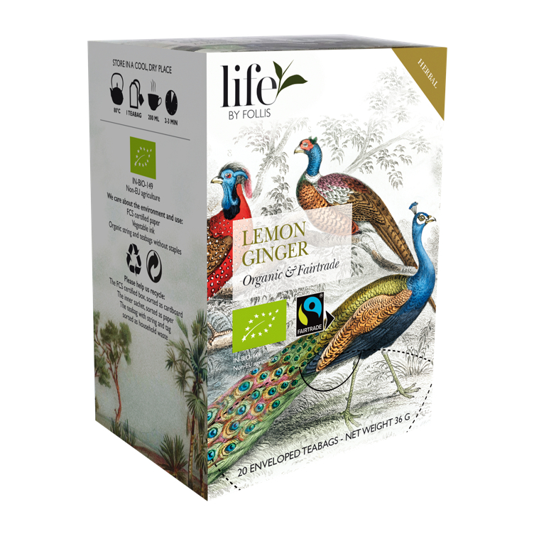 Lemon ginger tea økologisk & fairtrade 20stk