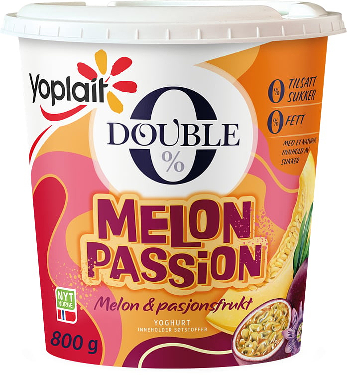 Yoplait double 0 yoghurt melon passion 800g