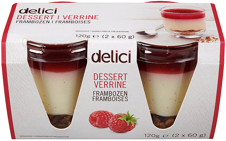 Bringebær mousse dessert 2pk 120g