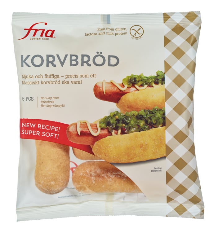 Pølsebrød glutenfri   210g