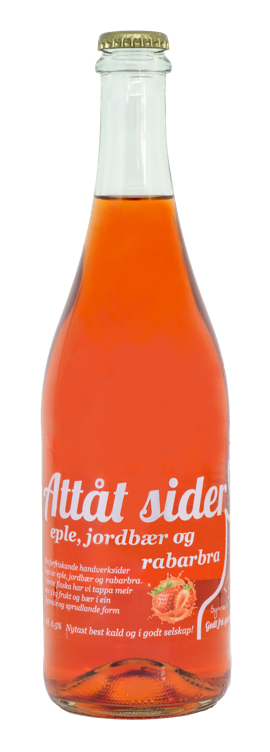 Attåt sider eple jordbær rabarbra   6,5%   75cl