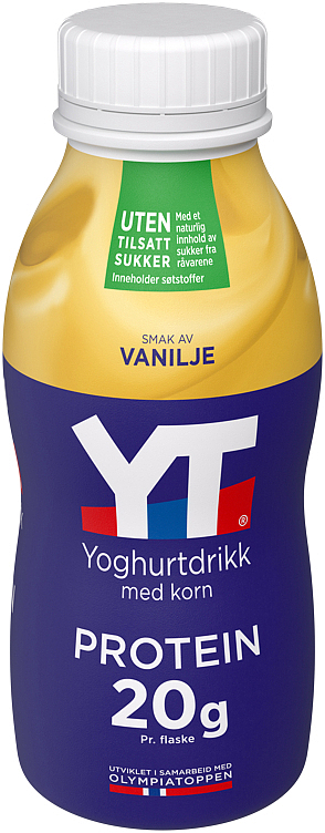Yt protein yoghurtdrikk vanilje uten  300g