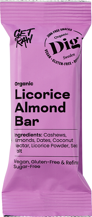 Dig licorice almond bar  42g
