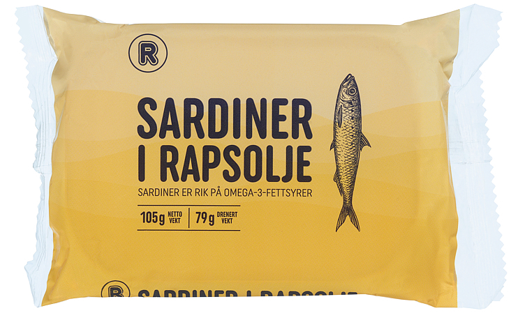 Sardiner i olje r   105g