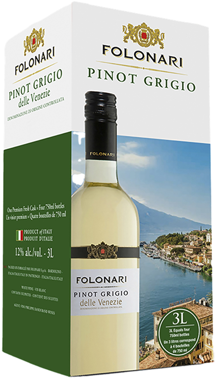 Folonari pinot grigio venezie 12% bib  3l