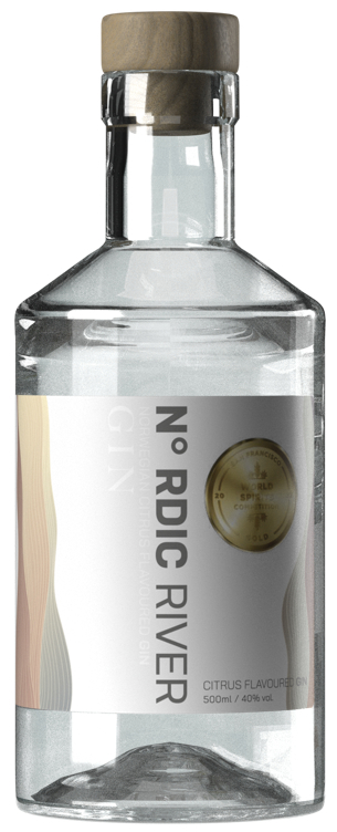 Nordic river citrus gin   40%  50cl
