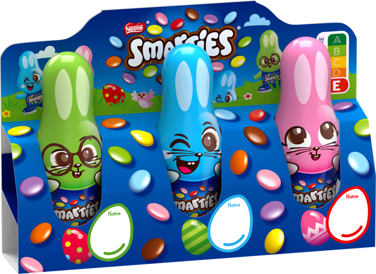Smarties mini bunny 3pk  56g